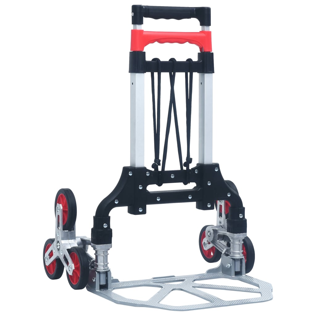 Treppen-Transportwagen Klappbar 70 kg Aluminium Silbern – Bild 2