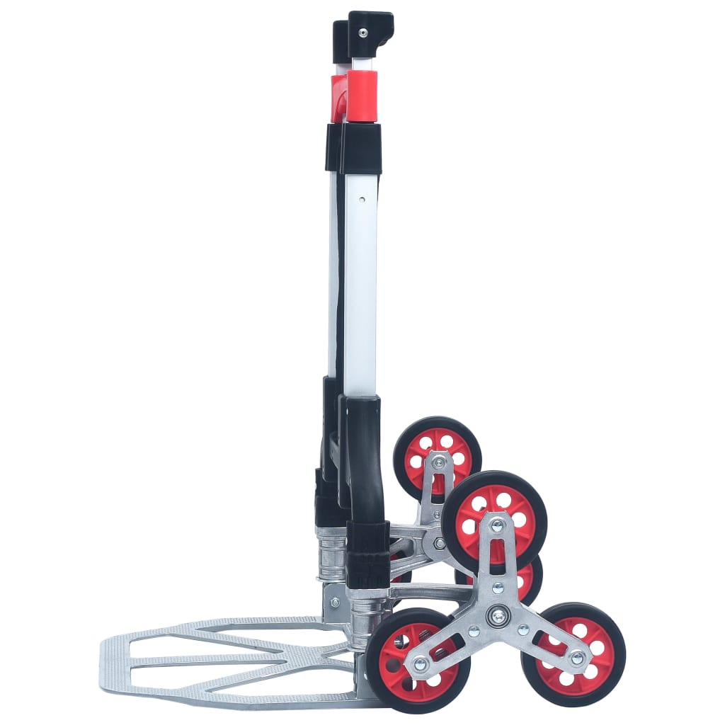 Treppen-Transportwagen Klappbar 70 kg Aluminium Silbern – Bild 4