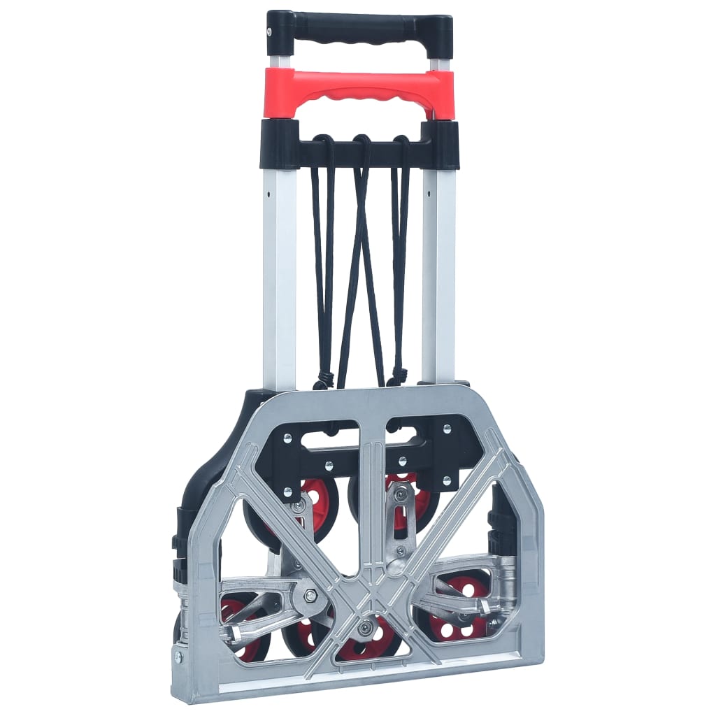 Treppen-Transportwagen Klappbar 70 kg Aluminium Silbern – Bild 5