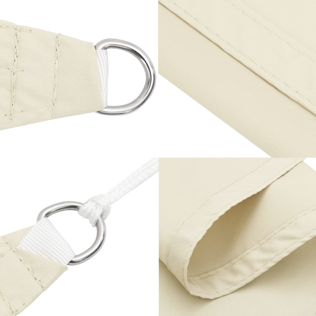 Sonnensegel Oxford-Gewebe Quadratisch 4,5x4,5 m Creme – Bild 6