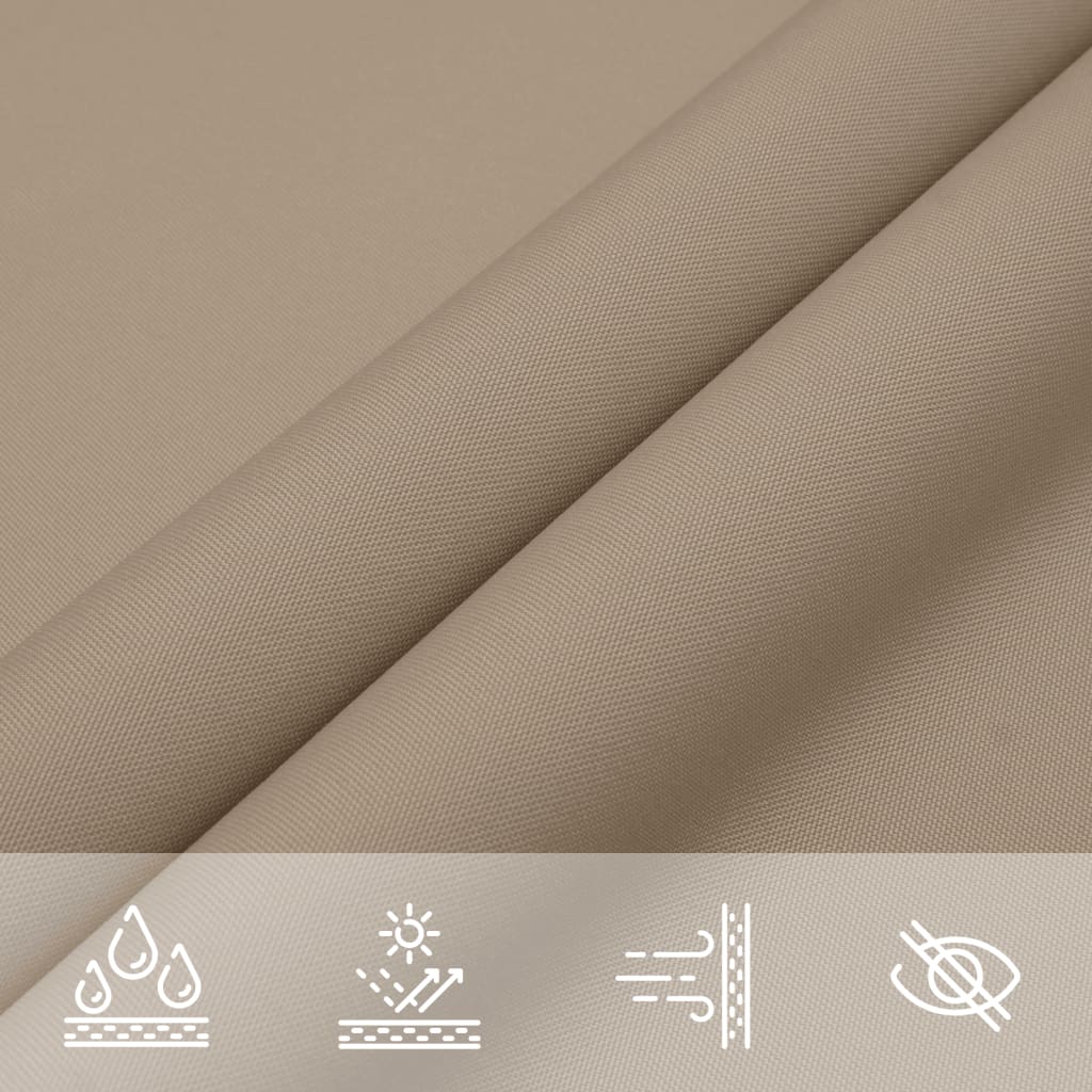 Sonnensegel Oxford-Gewebe Rechteckig 4x6 m Taupe – Bild 8