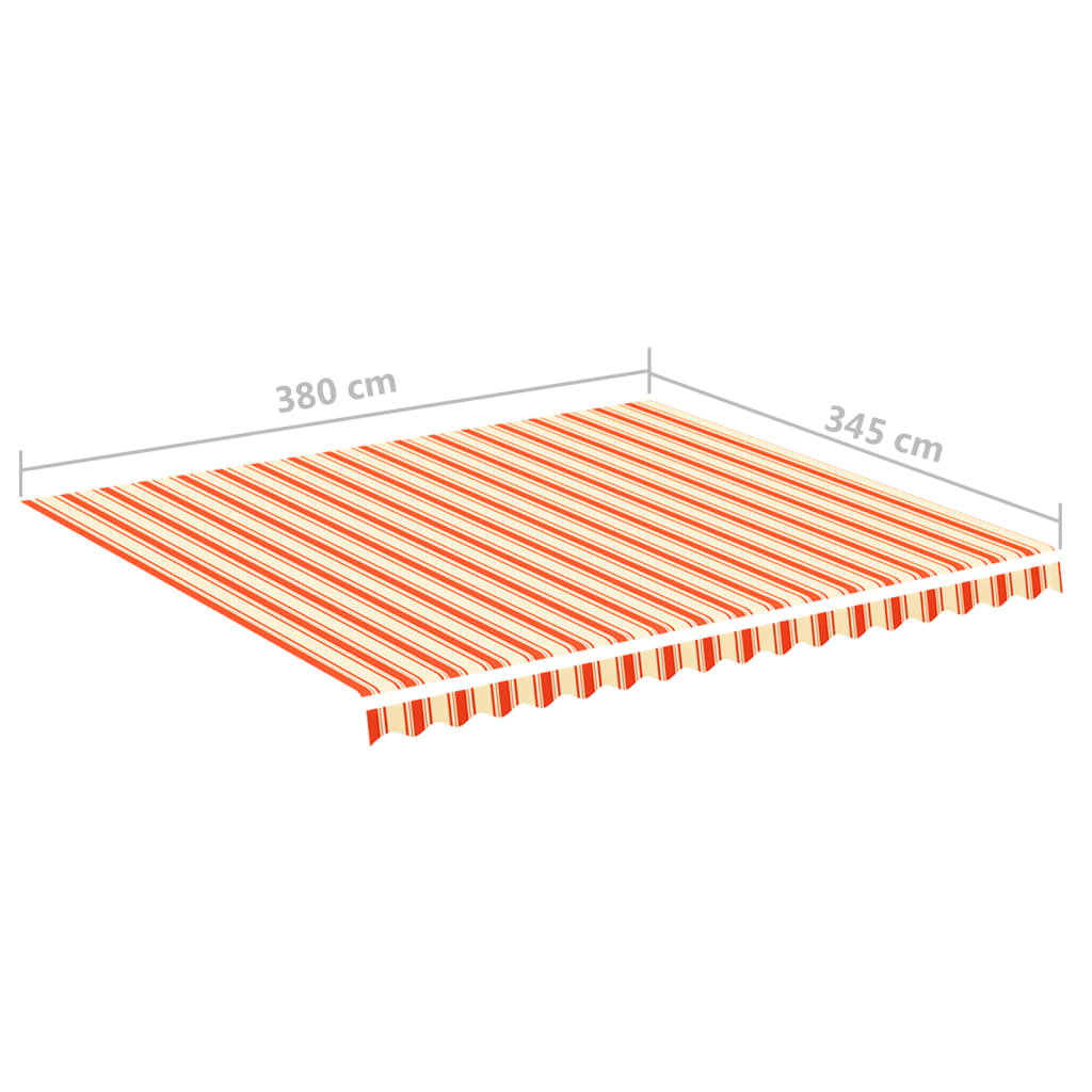 Markisenbespannung Gelb und Orange 4x3,5 m – Bild 6