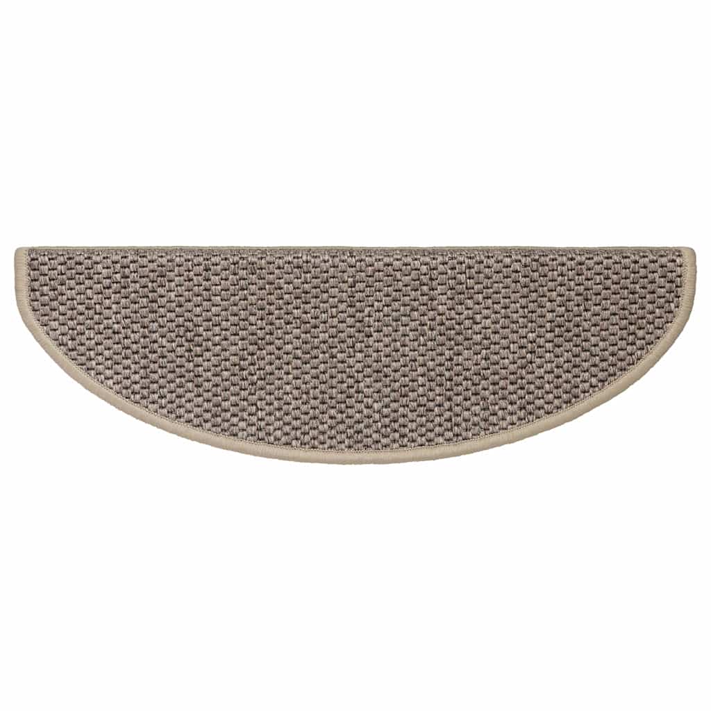 Treppenmatten Selbstklebend Sisal 15 Stk. 65x21x4cm Dunkelbeige – Bild 4