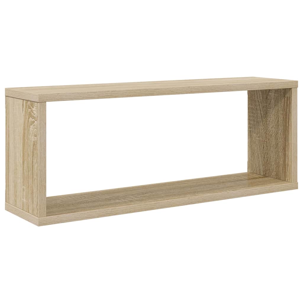Würfelregale 2 Stk. Sonoma-Eiche 60x15x23 cm Holzwerkstoff – Bild 4