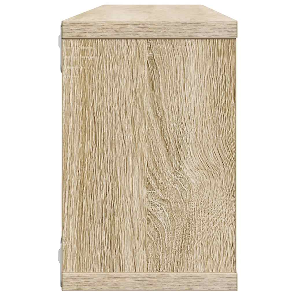 Würfelregale 2 Stk. Sonoma-Eiche 60x15x23 cm Holzwerkstoff – Bild 6