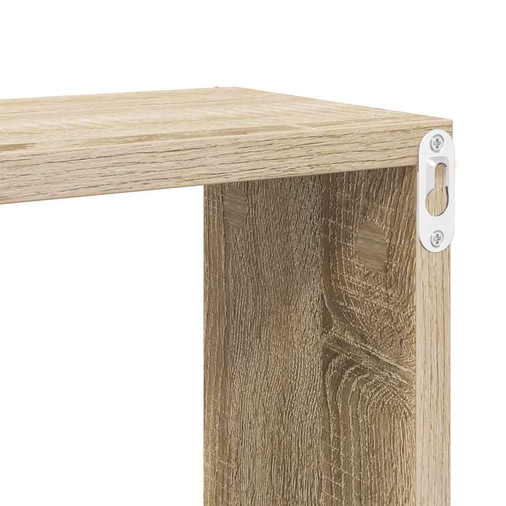 Würfelregale 2 Stk. Sonoma-Eiche 60x15x23 cm Holzwerkstoff – Bild 8