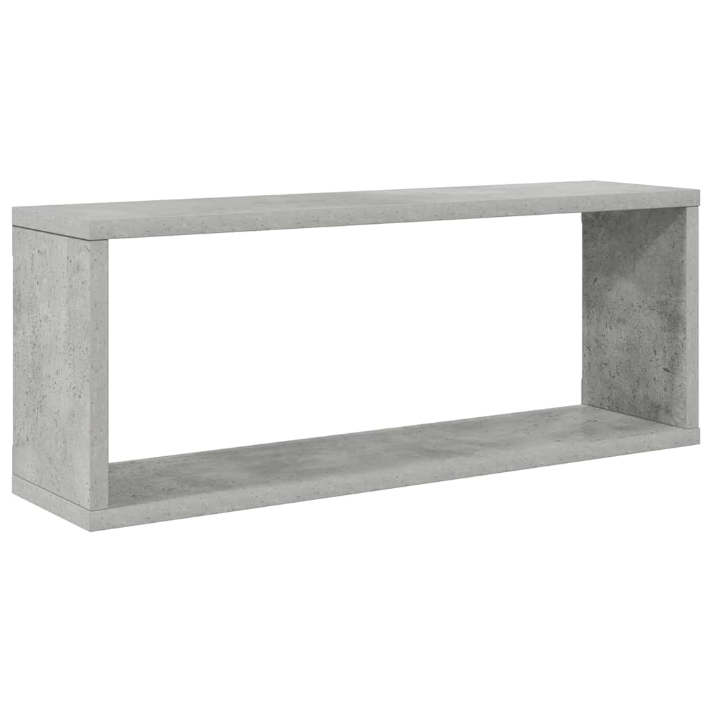 Würfelregale 2 Stk. Betongrau 60x15x23 cm Holzwerkstoff – Bild 4