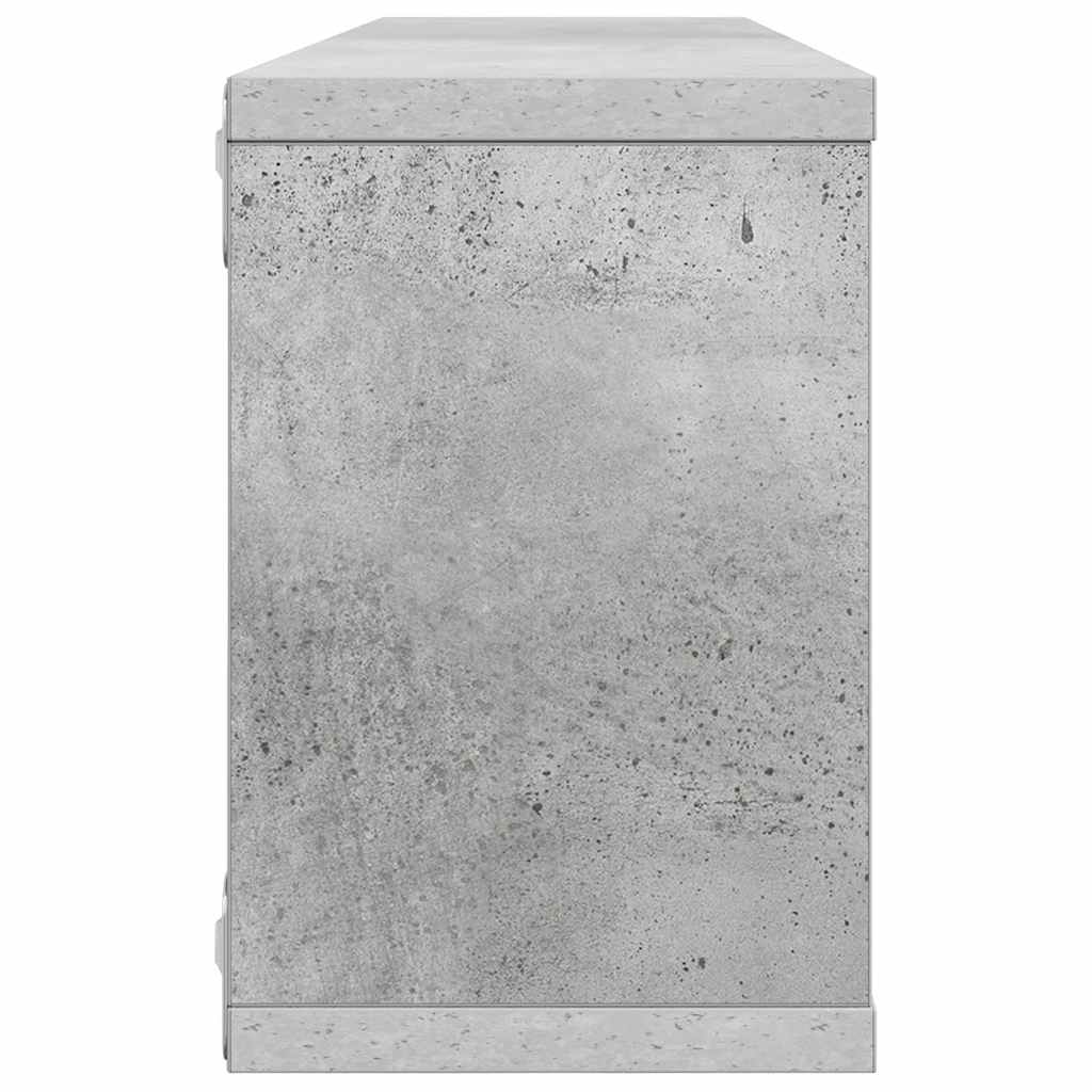 Würfelregale 2 Stk. Betongrau 60x15x23 cm Holzwerkstoff – Bild 6
