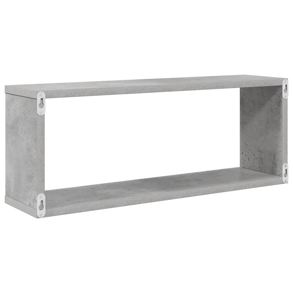 Würfelregale 2 Stk. Betongrau 60x15x23 cm Holzwerkstoff – Bild 7