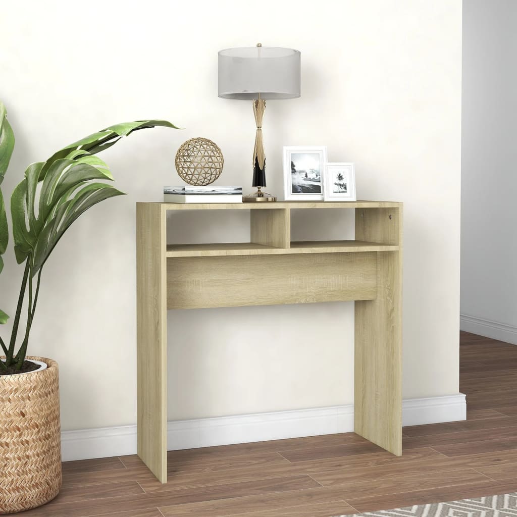 Konsolentisch Sonoma-Eiche 78x30x80 cm Holzwerkstoff – Bild 3