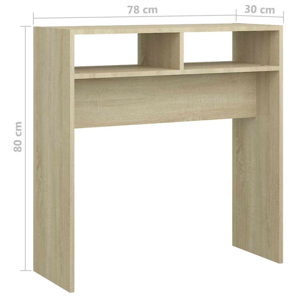 Konsolentisch Sonoma-Eiche 78x30x80 cm Holzwerkstoff – Bild 8