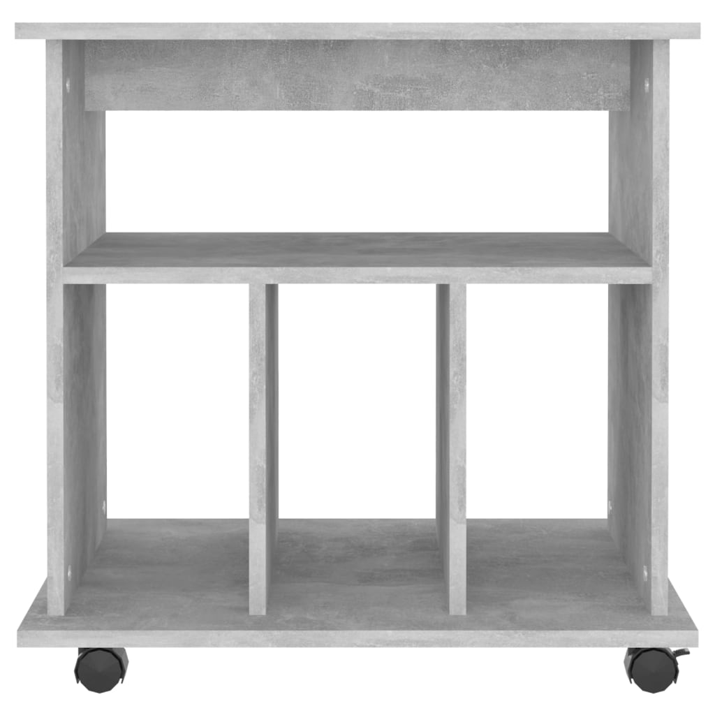Rollschrank Betongrau 60x45x60 cm Holzwerkstoff – Bild 4