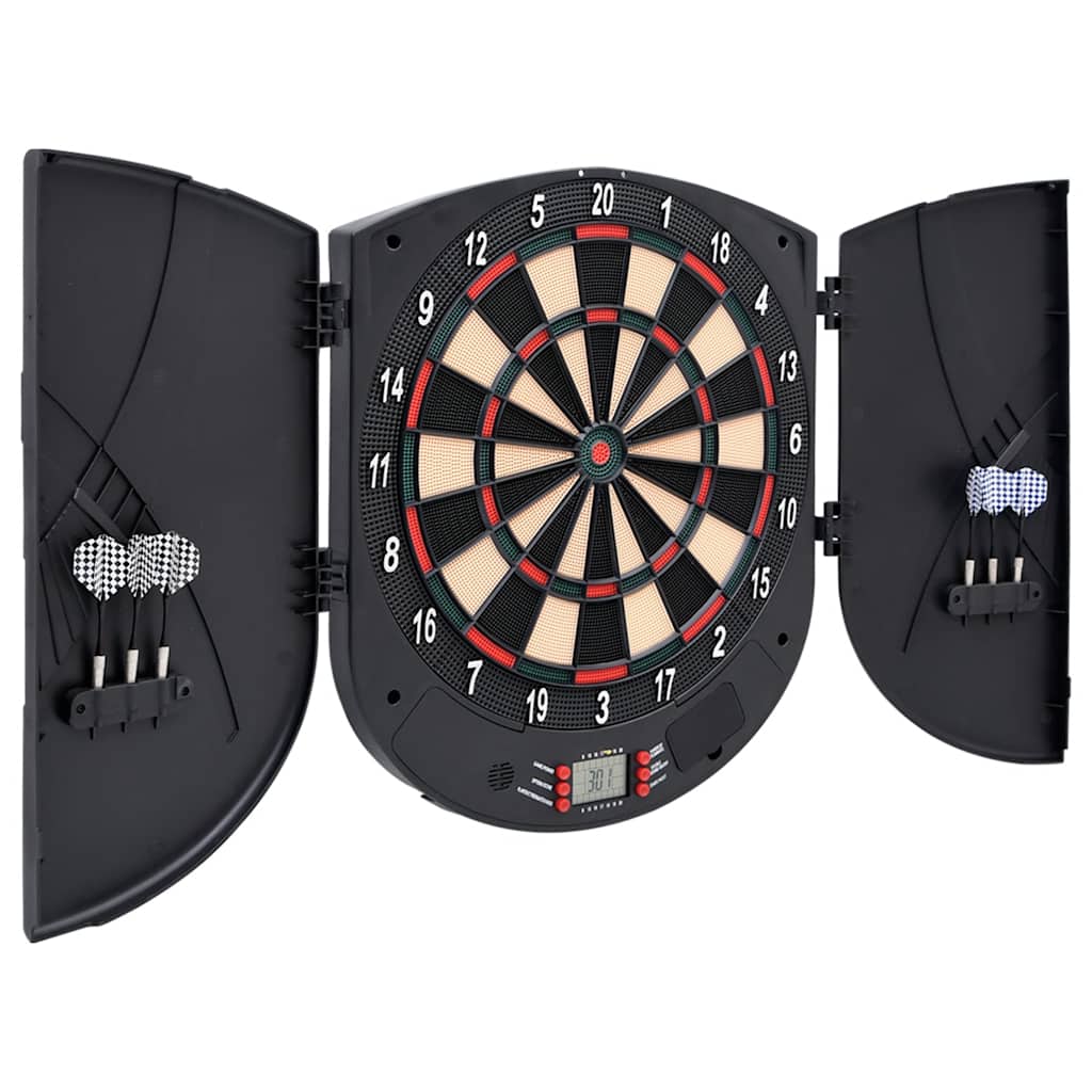 Elektrische Dartscheibe mit Darts Schwarz Polypropylen – Bild 2