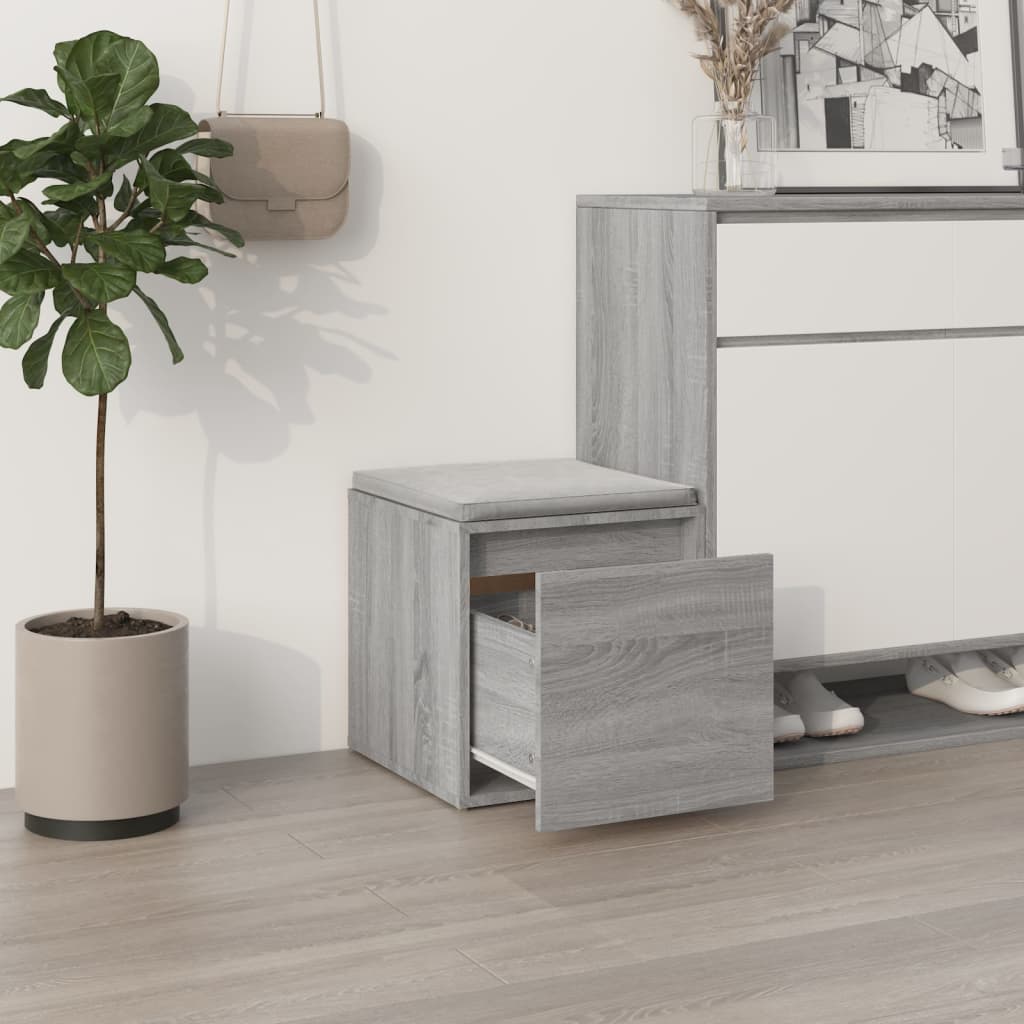 Schubladenbox Grau Sonoma 40,5x40x40 cm Holzwerkstoff – Bild 3