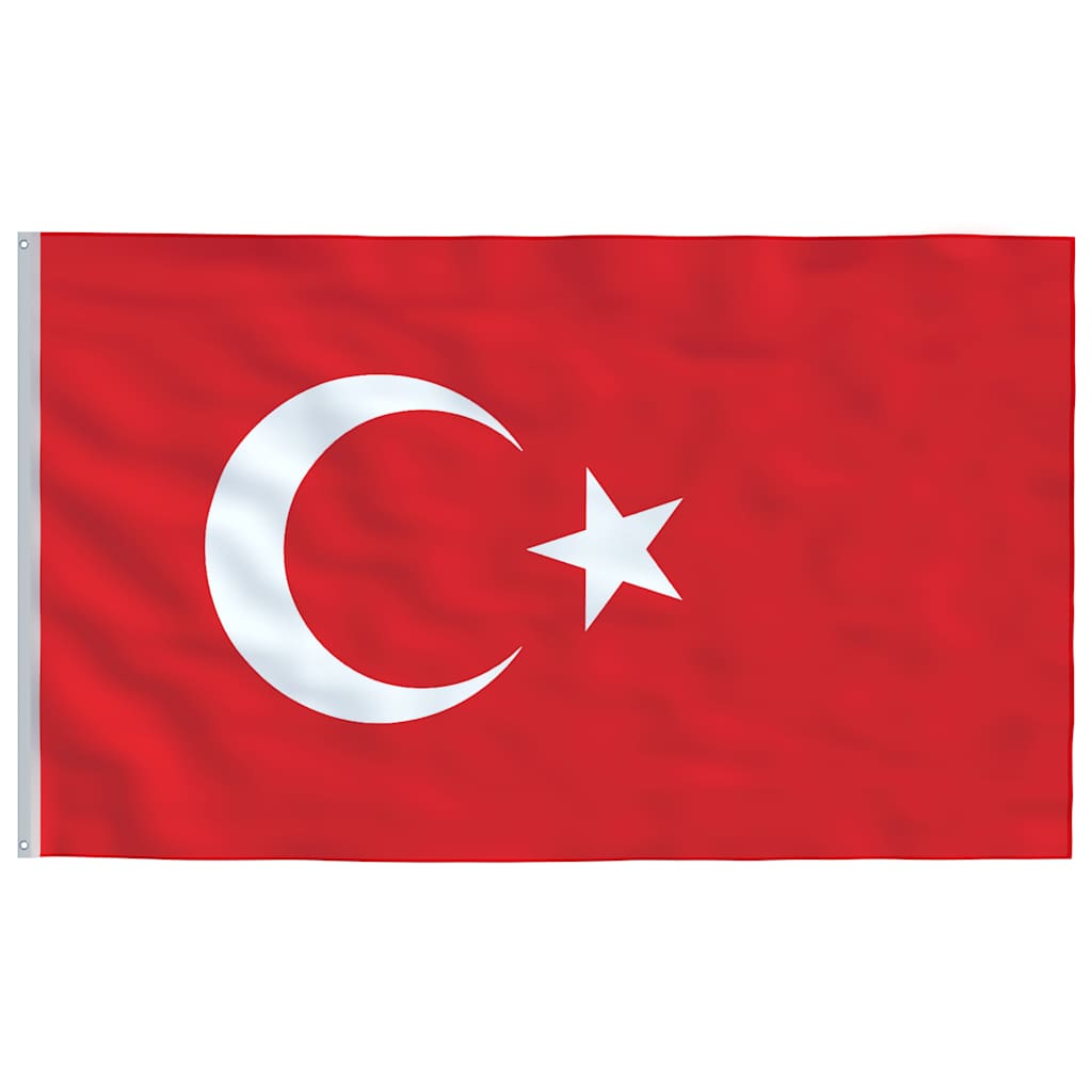 Flagge der Türkei mit Mast 6,08 m Aluminium – Bild 4