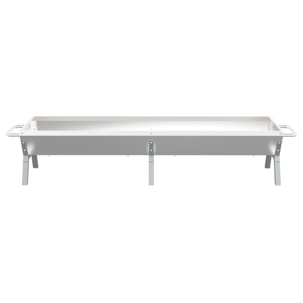 Grill Silbern 158x42x31 cm Edelstahl – Bild 4