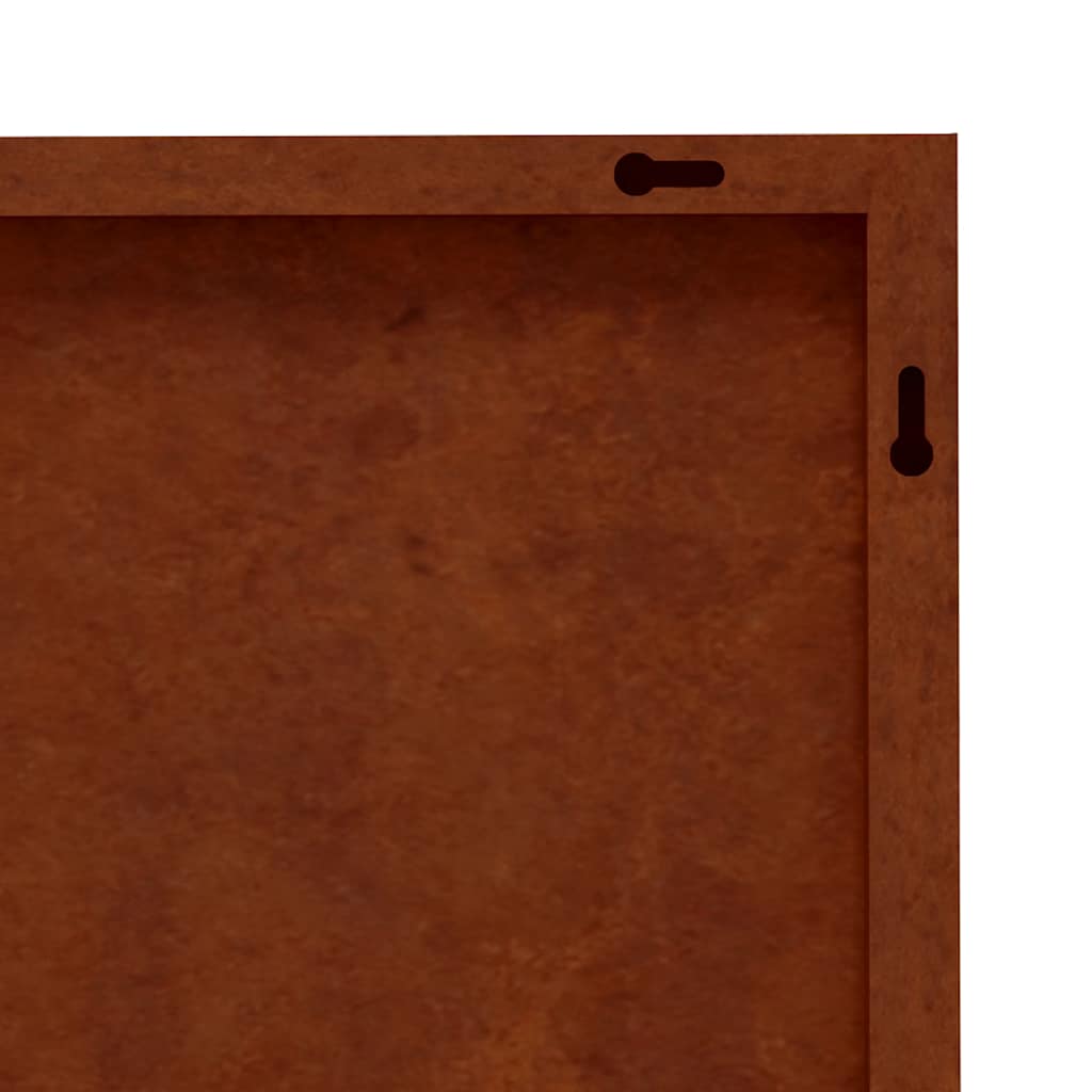 3-tlg. Garten-Wanddeko 105x55 cm Cortenstahl Sonnen-Design – Bild 7