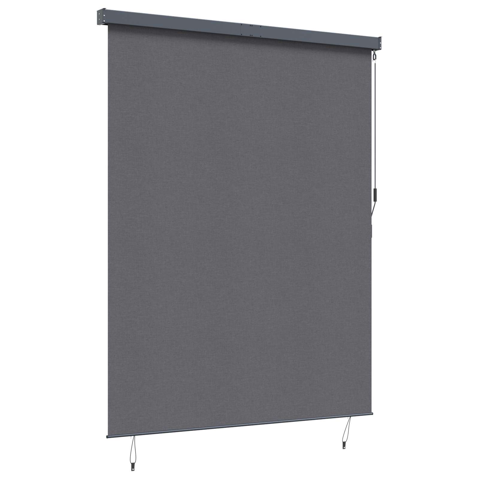 Rollo Anthrazit 200 x 250 cm Stoff und Aluminium – Bild 2