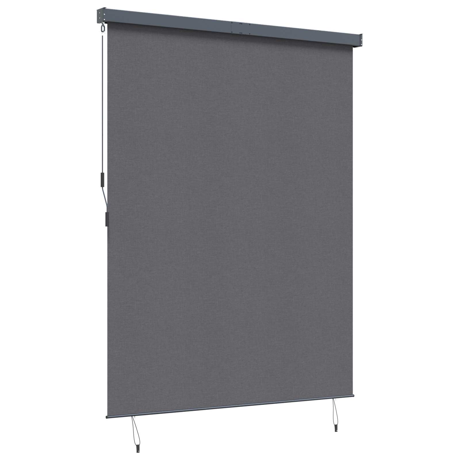 Rollo Anthrazit 200 x 250 cm Stoff und Aluminium – Bild 3