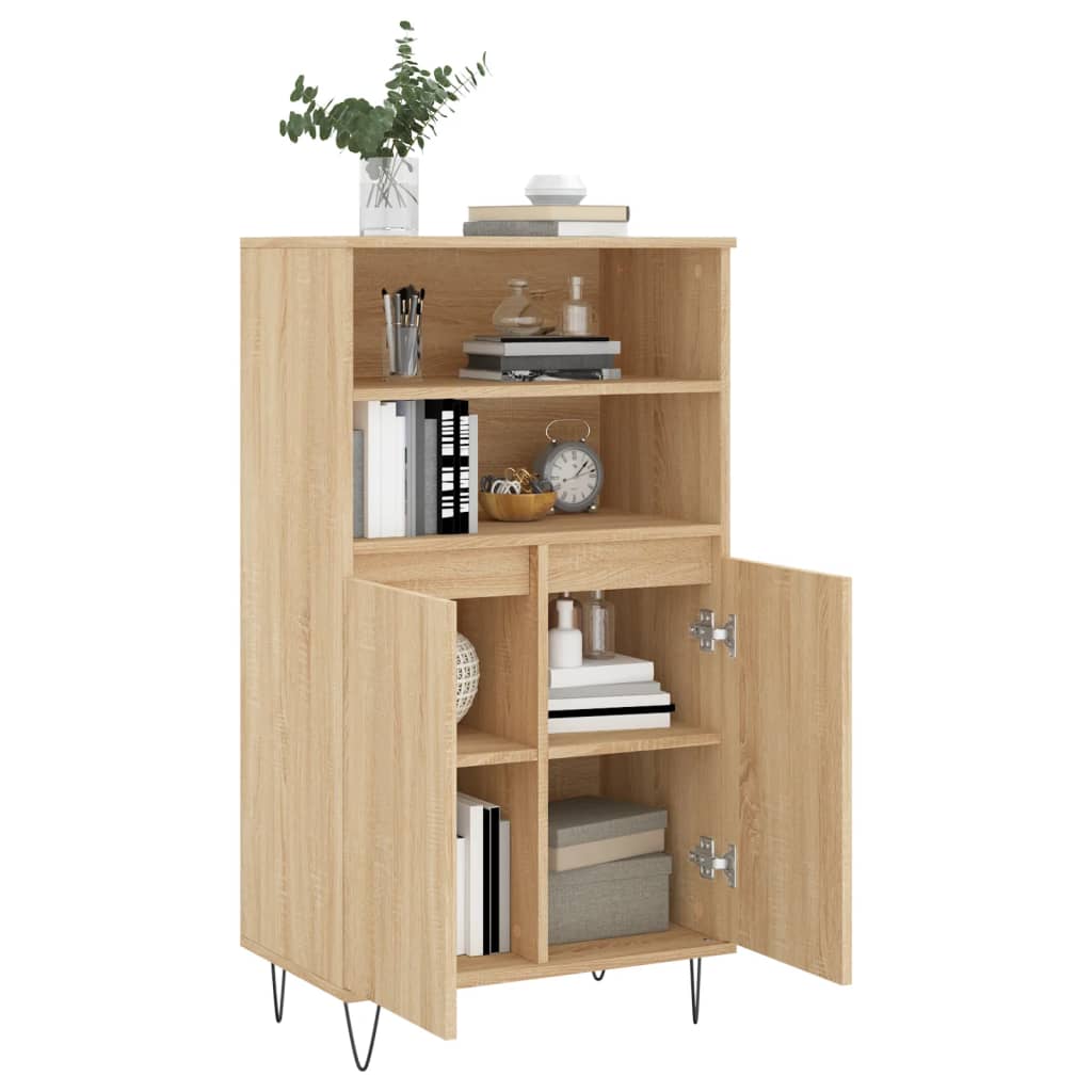 Highboard Sonoma-Eiche 60x36x110 cm Holzwerkstoff – Bild 4