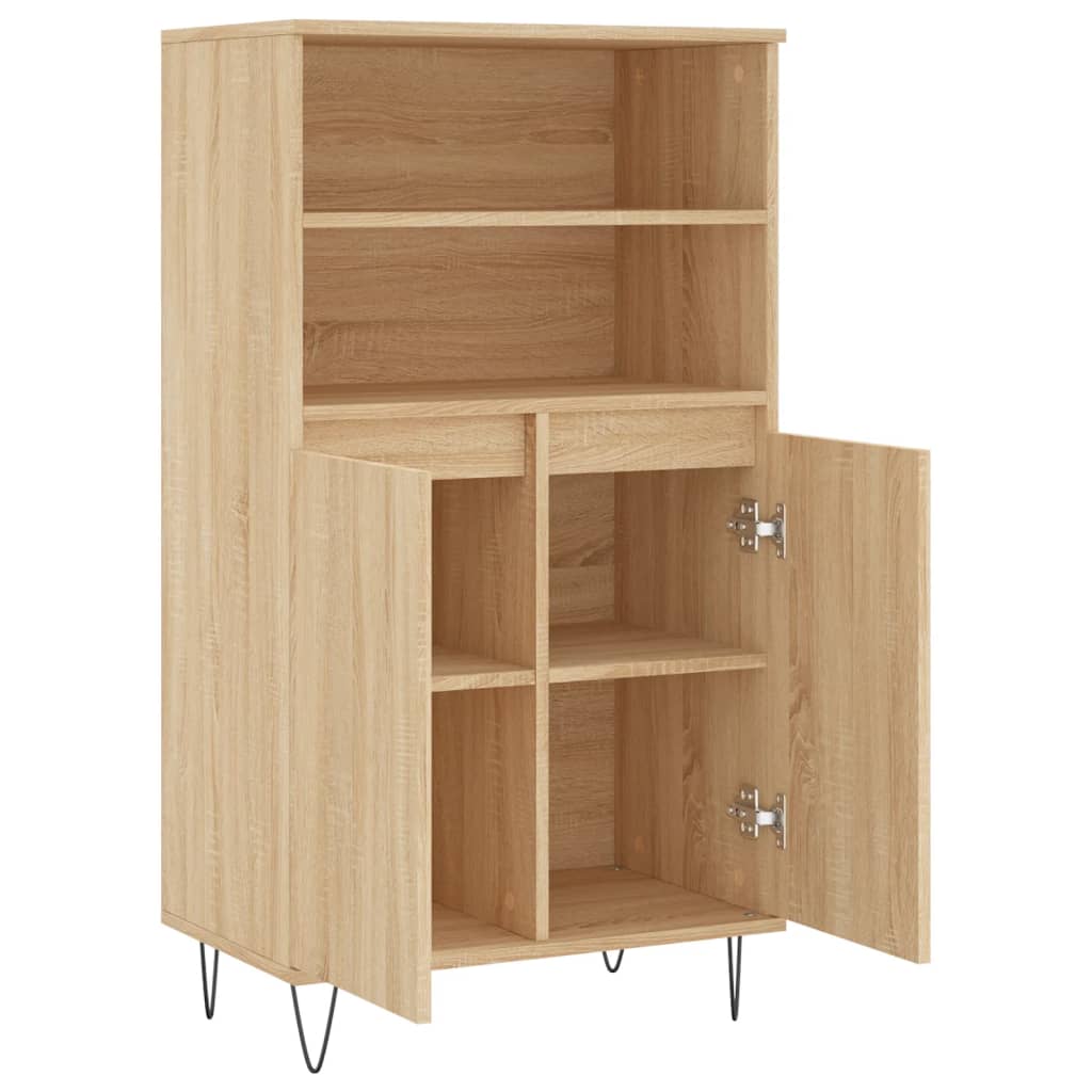 Highboard Sonoma-Eiche 60x36x110 cm Holzwerkstoff – Bild 5