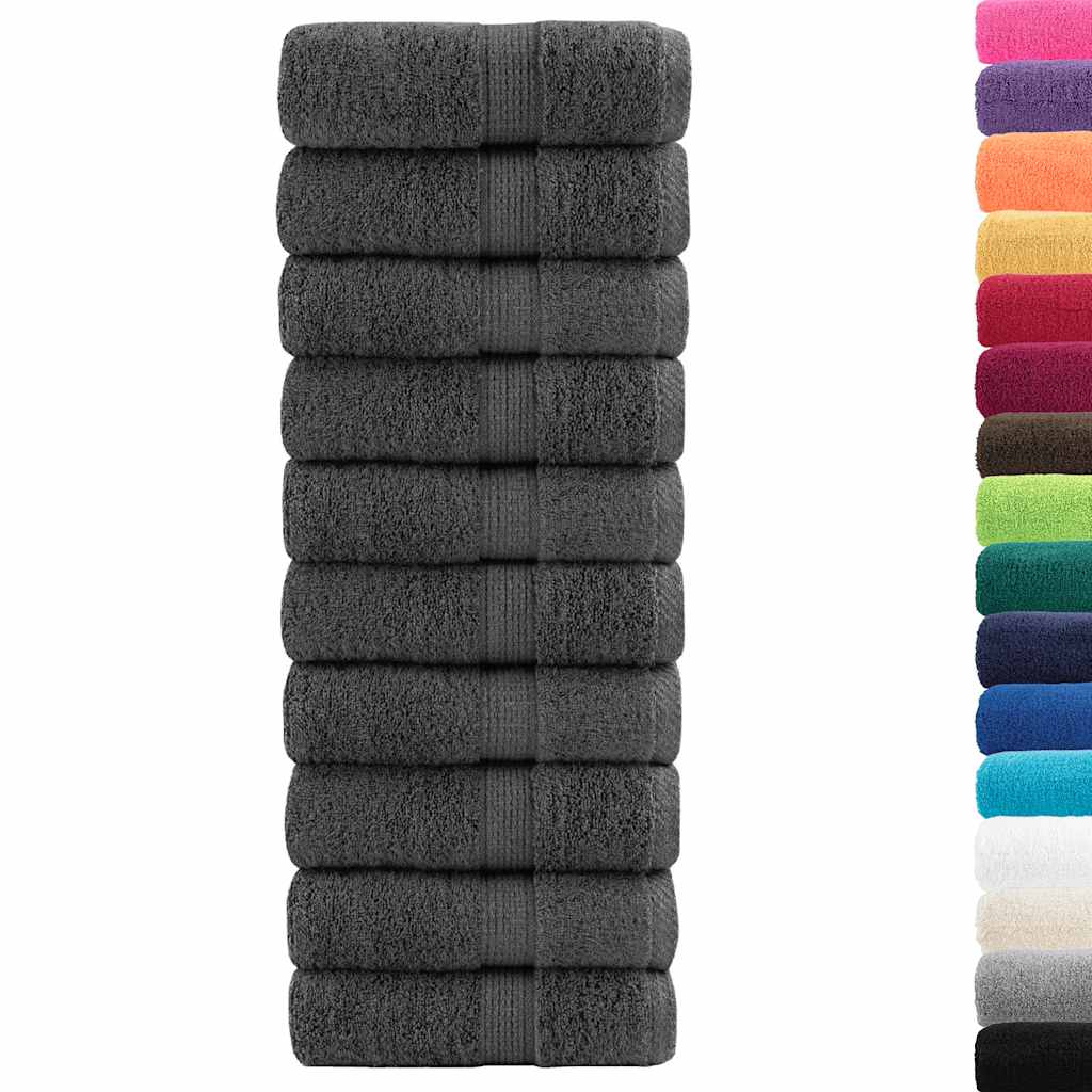 Premium-Waschtücher SOLUND 50 Stk. Anthrazit 30x30 cm 600 g/m² – Bild 2
