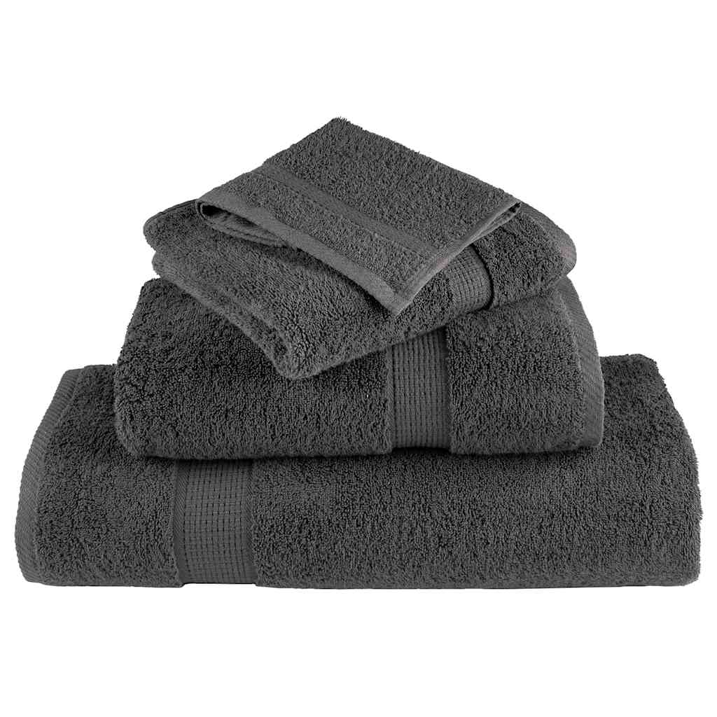 Premium-Waschtücher SOLUND 50 Stk. Anthrazit 30x30 cm 600 g/m² – Bild 4