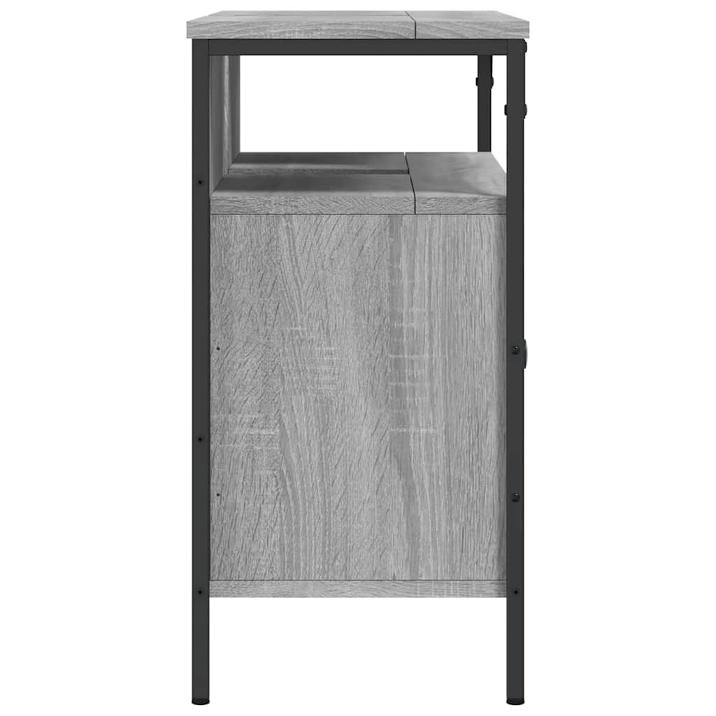 Waschbeckenunterschrank Grau Sonoma 80x30x60 cm Holzwerkstoff – Bild 7
