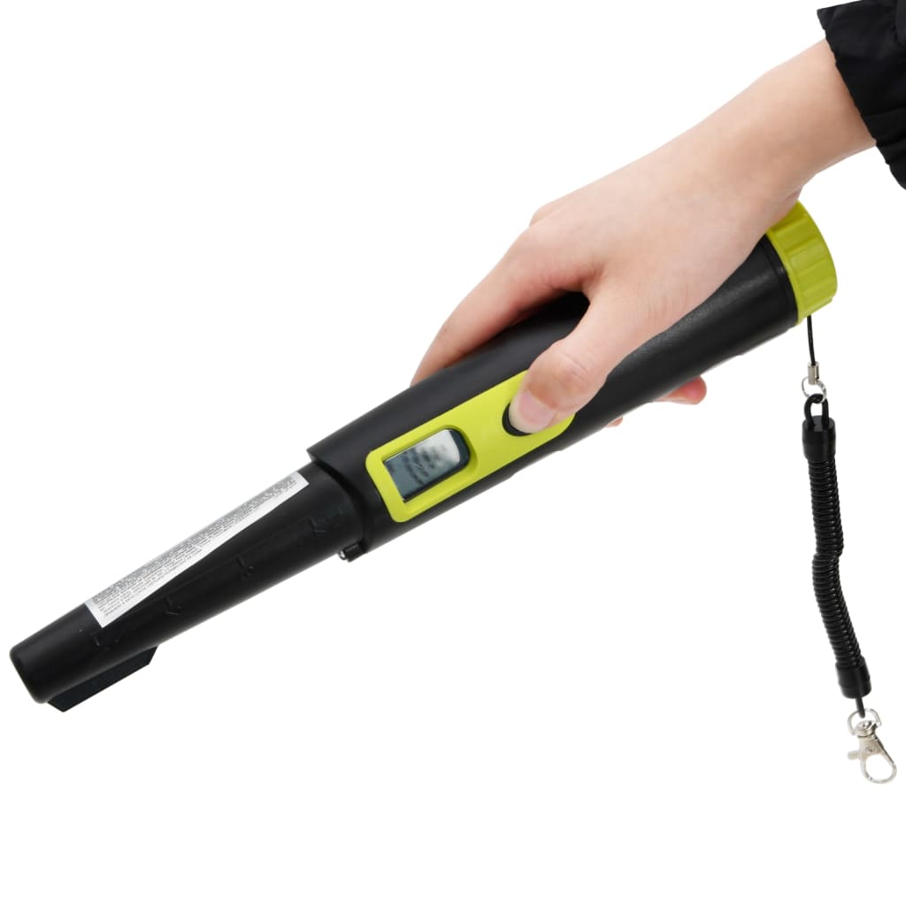 Metalldetektor-Pinpointer mit LCD-Display Schwarz und Gelb – Bild 2