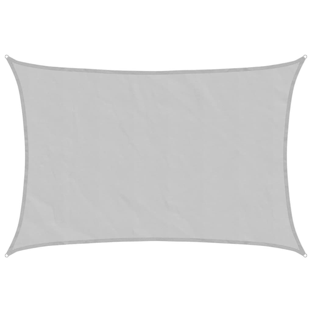 Sonnensegel Hellgrau 6x4 m 100% Polyester Oxford – Bild 2