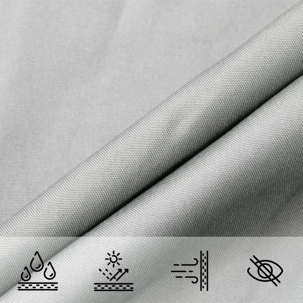 Sonnensegel Hellgrau 6x4 m 100% Polyester Oxford – Bild 8