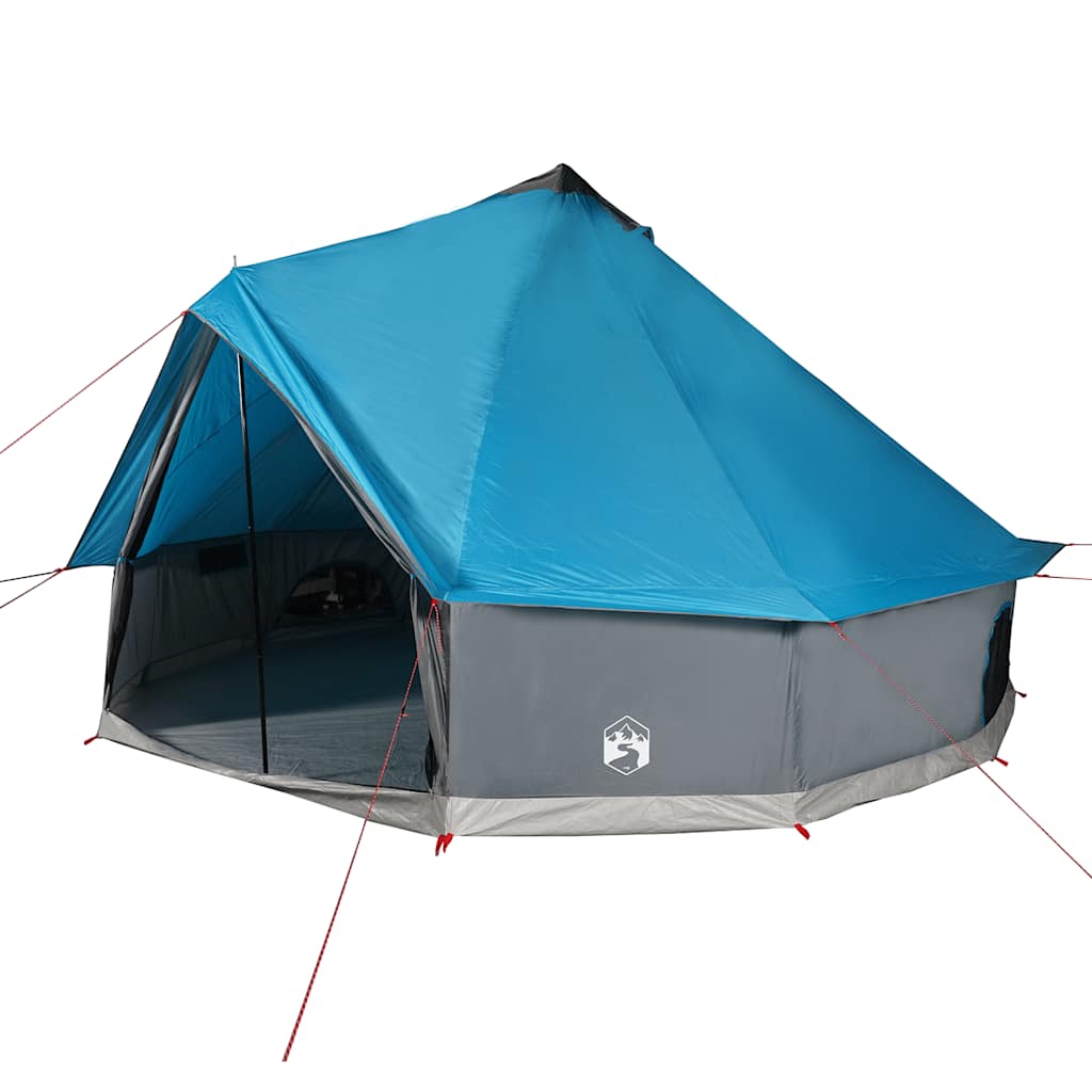 Tipi-Familienzelt 6 Personen Blau Wasserdicht – Bild 2