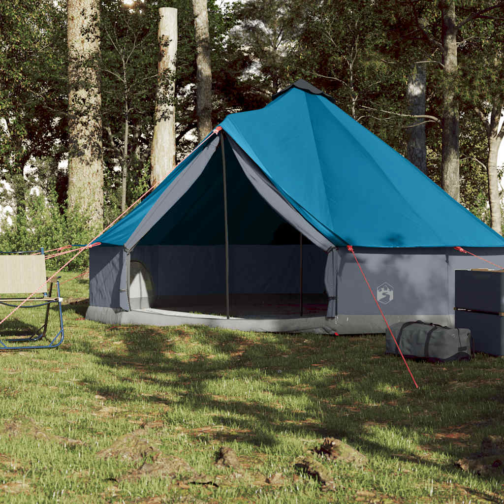 Tipi-Familienzelt 6 Personen Blau Wasserdicht – Bild 3