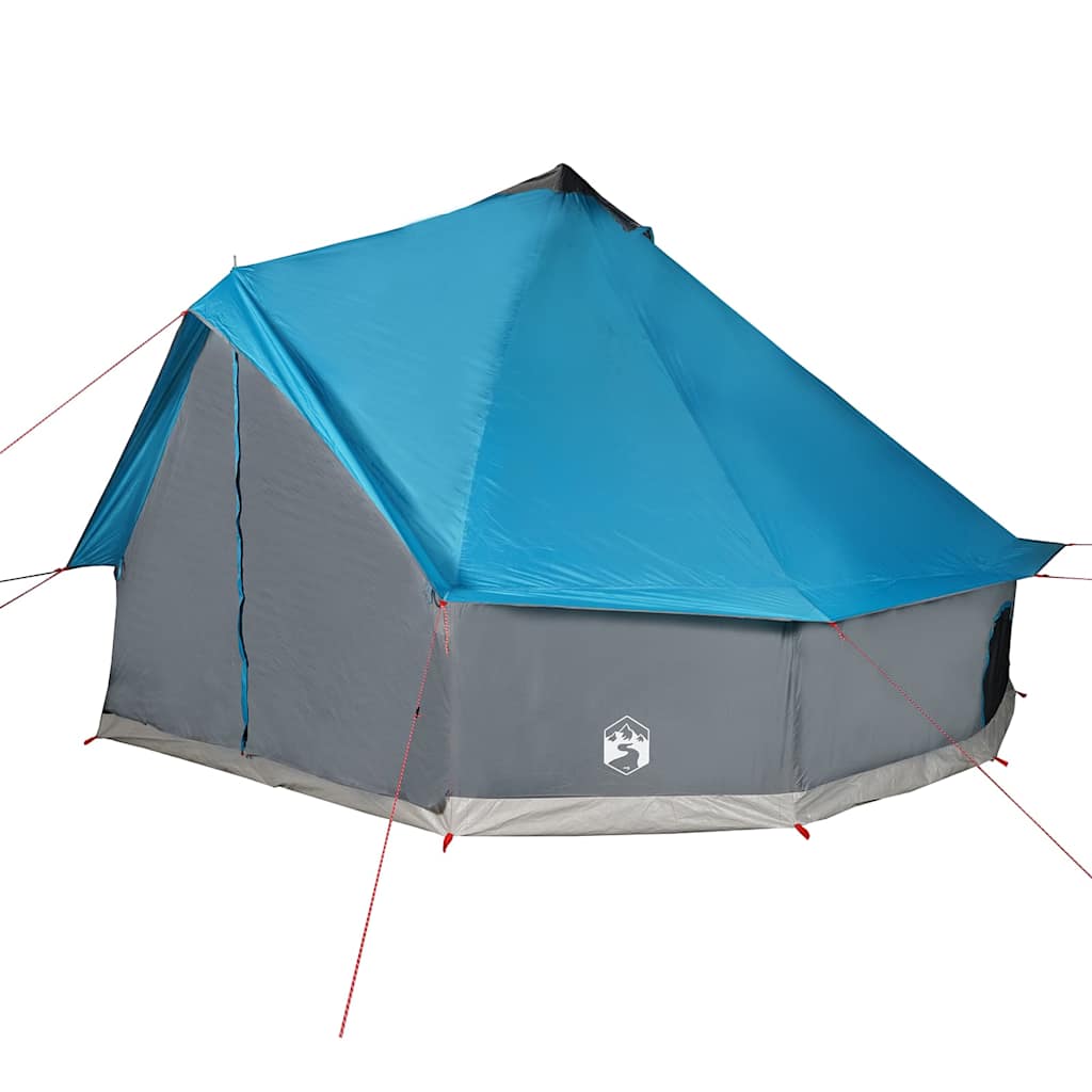 Tipi-Familienzelt 6 Personen Blau Wasserdicht – Bild 6
