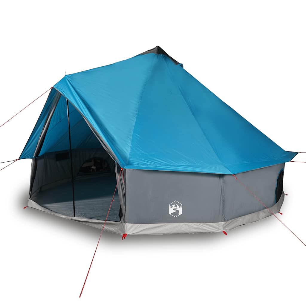 Tipi-Familienzelt 6 Personen Blau Wasserdicht – Bild 7