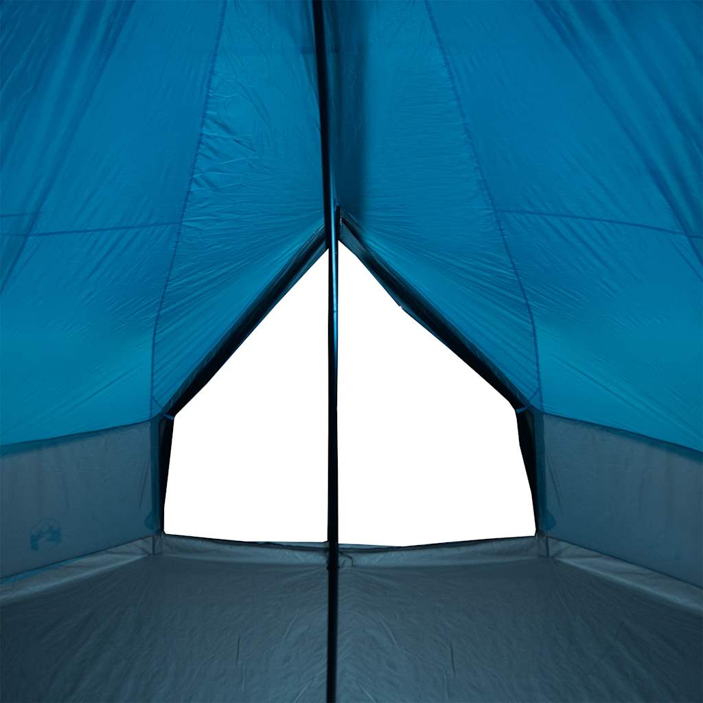 Tipi-Familienzelt 6 Personen Blau Wasserdicht – Bild 10