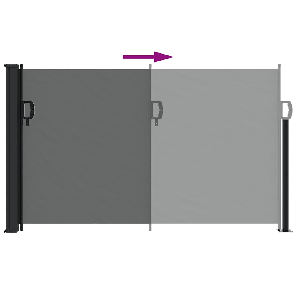 Ausziehbare Seitenmarkise Anthrazit 120x600 cm – Bild 6