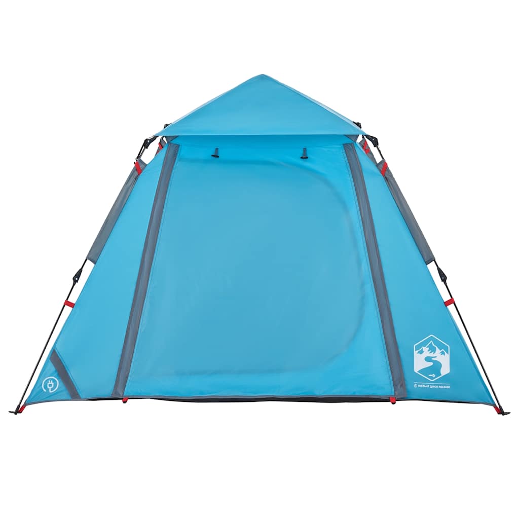 Kuppel-Campingzelt 4 Personen Blau Quick Release – Bild 6