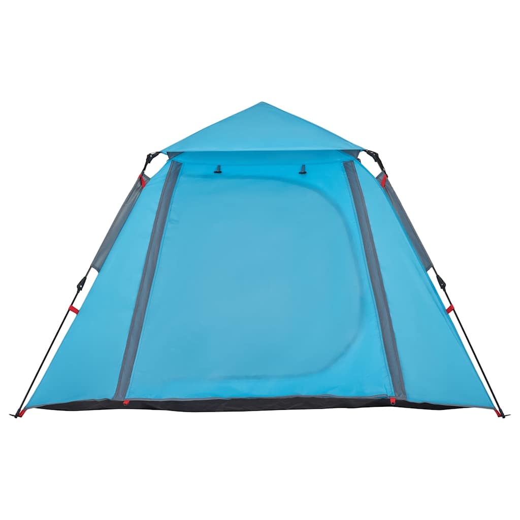 Kuppel-Campingzelt 4 Personen Blau Quick Release – Bild 7