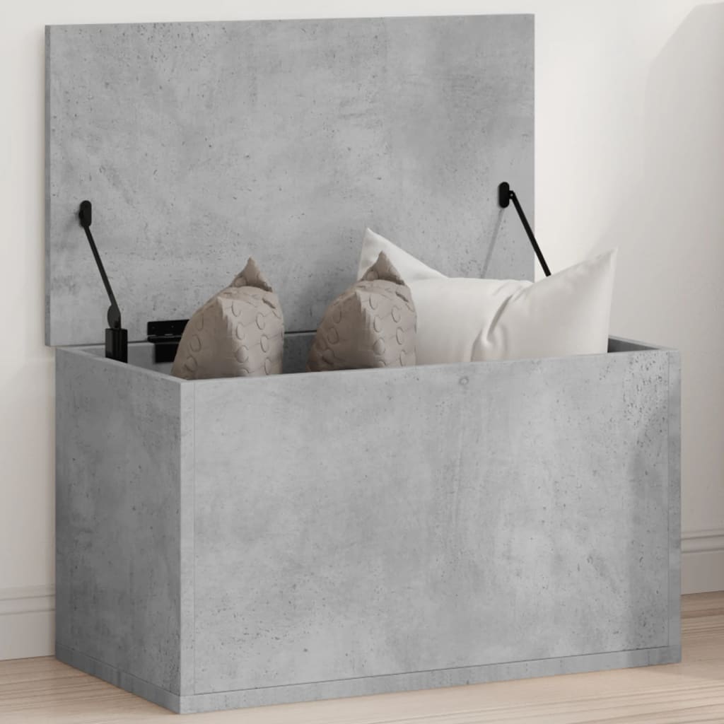Truhe Betongrau 60x35x35 cm Holzwerkstoff – Bild 3