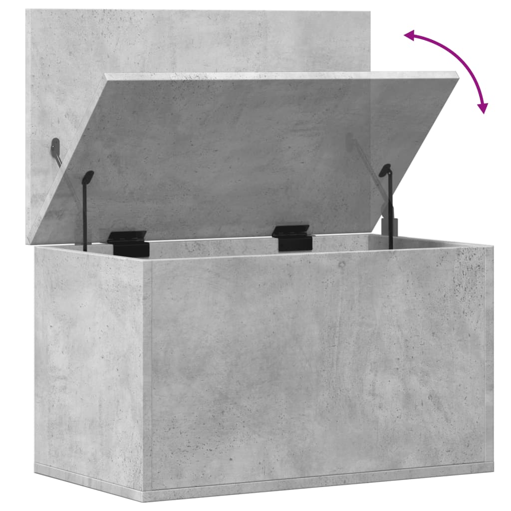 Truhe Betongrau 60x35x35 cm Holzwerkstoff – Bild 8