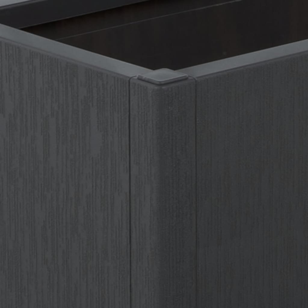 Pflanzkübel mit Rankgitter Dunkelgrau 80x36x140 cm PP – Bild 7