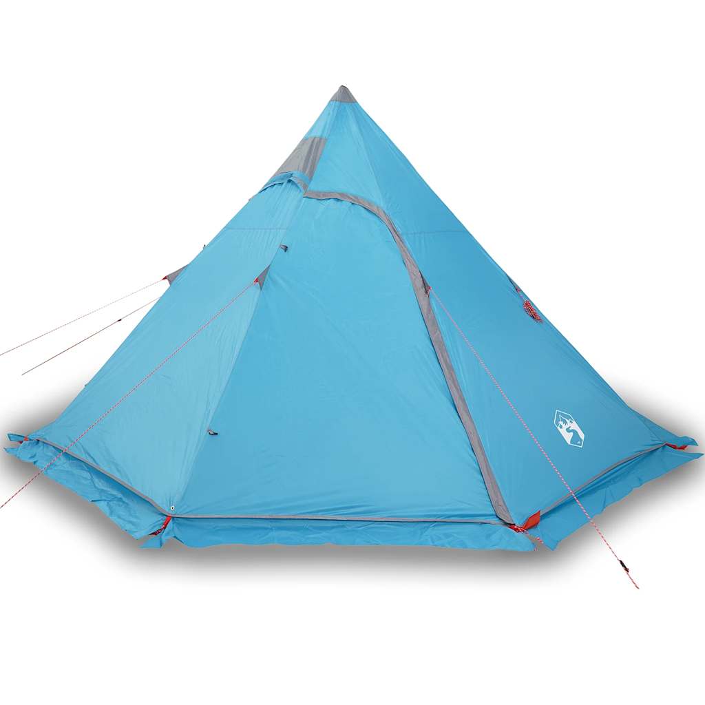 Tipi-Campingzelt 5 Person Blau Wasserdicht – Bild 2