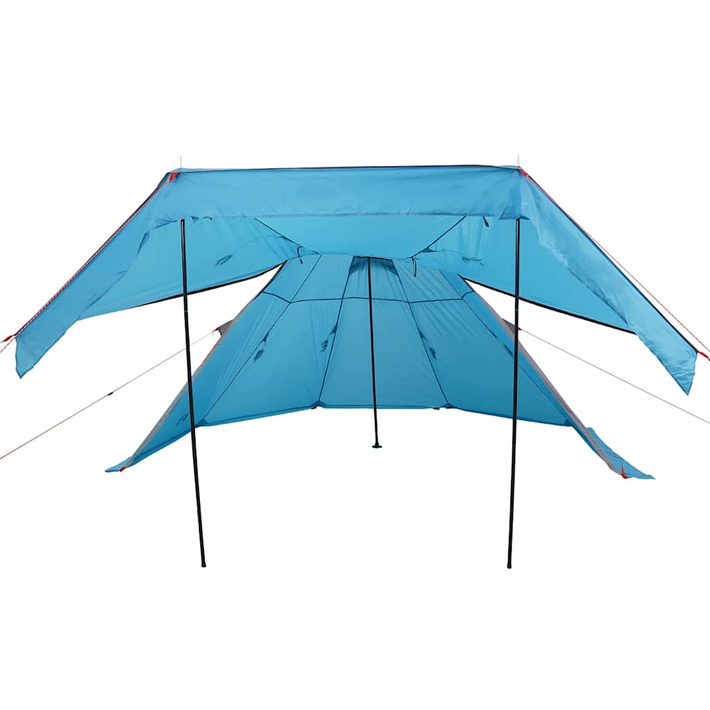 Tipi-Campingzelt 5 Person Blau Wasserdicht – Bild 8