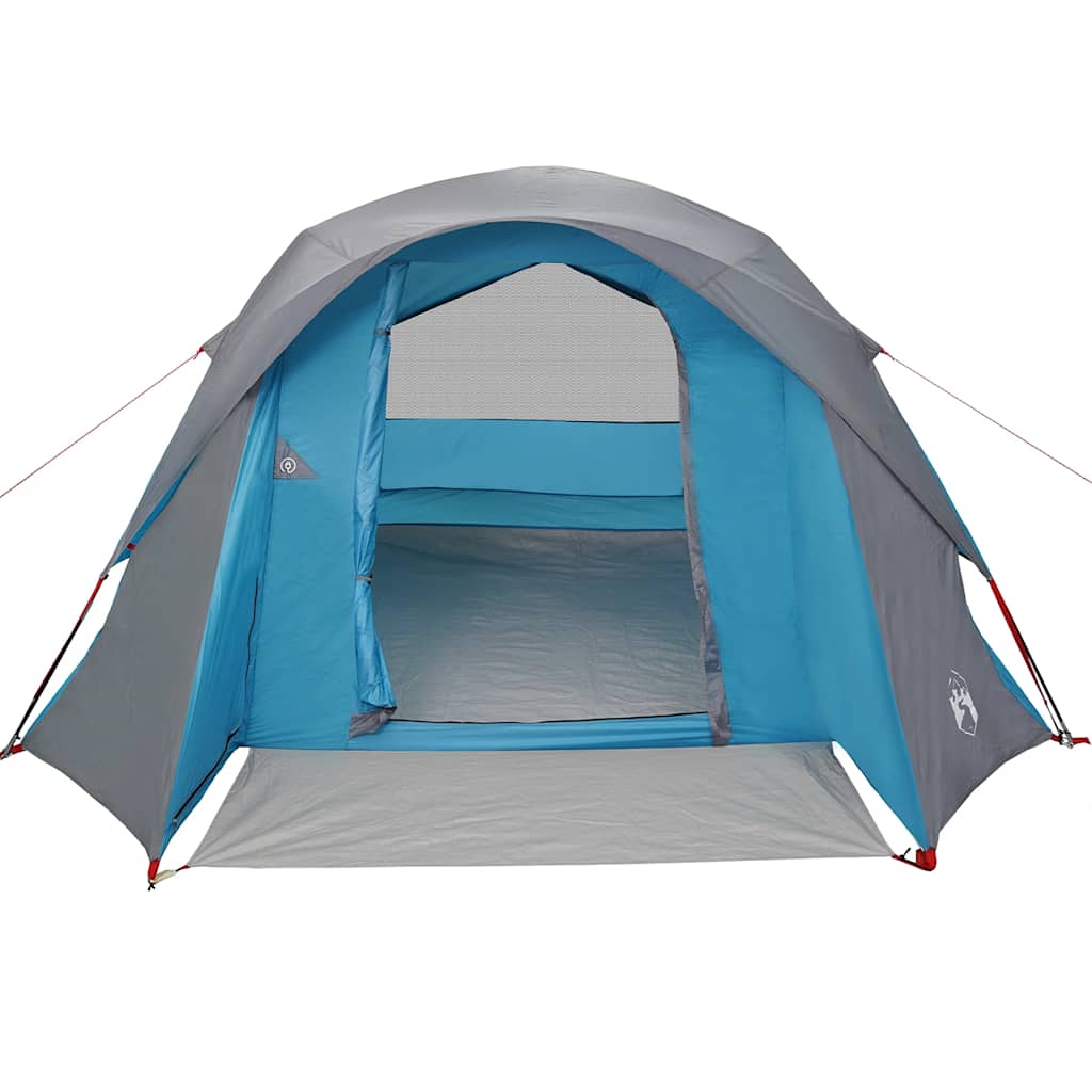 Campingzelt 4 Personen Blau Wasserdicht – Bild 5