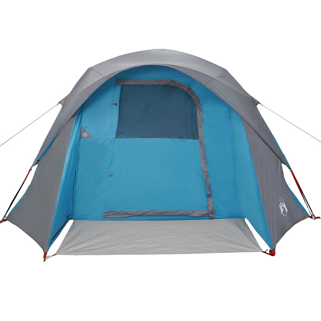 Campingzelt 4 Personen Blau Wasserdicht – Bild 6