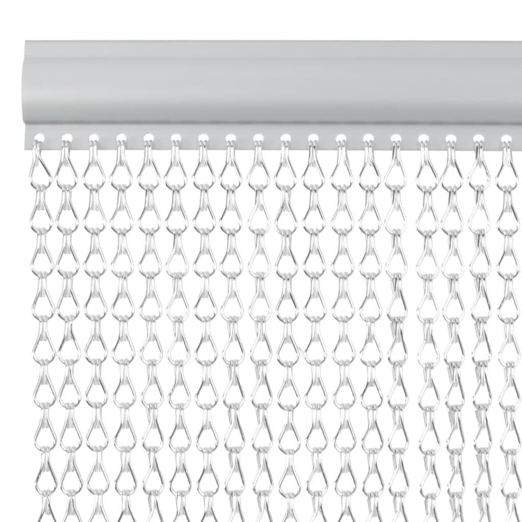 Türvorhang aus Ketten 100x226 cm Aluminium – Bild 3
