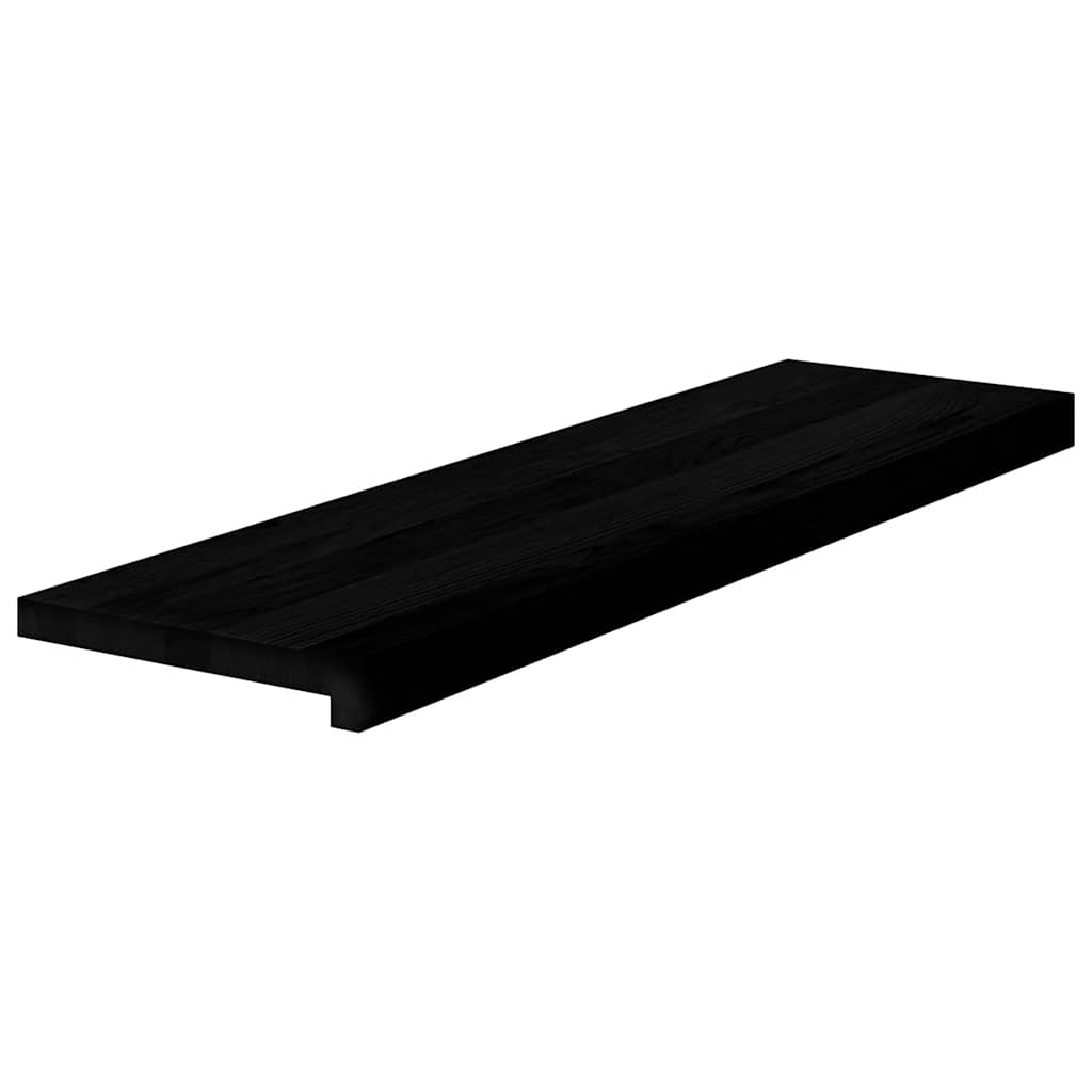Treppenstufen 2 Stk. Braun-Schwarz 90x25x2 cm Massivholz Eiche – Bild 3