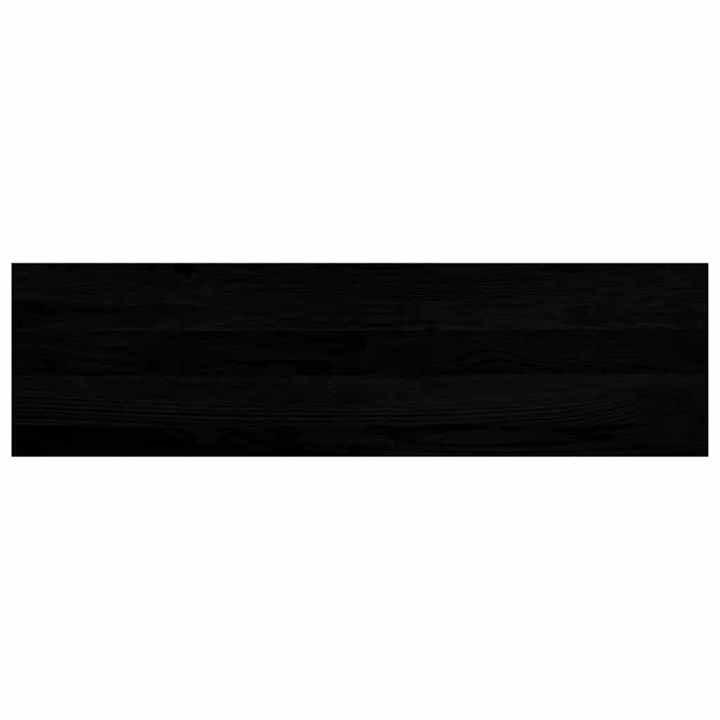 Treppenstufen 2 Stk. Braun-Schwarz 90x25x2 cm Massivholz Eiche – Bild 4