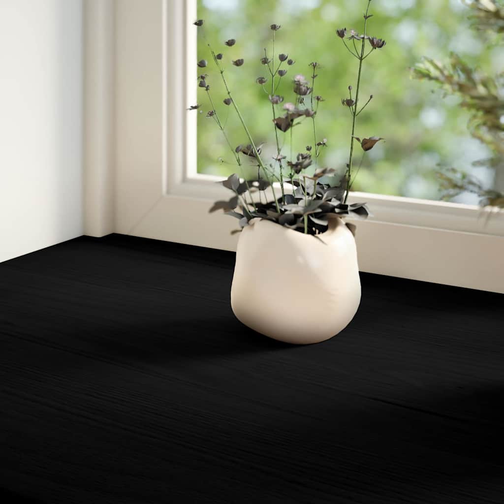 Fensterbänke 2 Stk. Braun-Schwarz 90x25x2 cm Massivholz Eiche – Bild 3